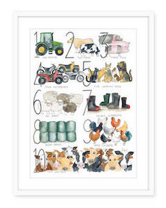 ‘Michelle Clarke Prints’ Farming 123