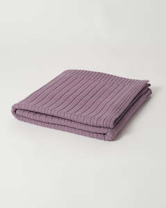 Gift: Berry - Babu Merino Rib Knit Blanket