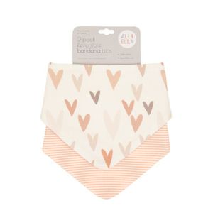 Hearts - 2pk Bandana Bib