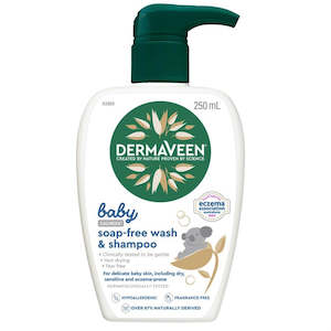 Dermaveen Baby Wash & Shampoo Calmexa Soap Free 250ml