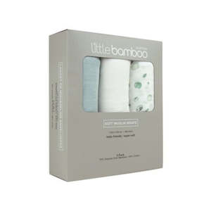 Little Bamboo Soft Muslin Wraps - 3pk / Whisper