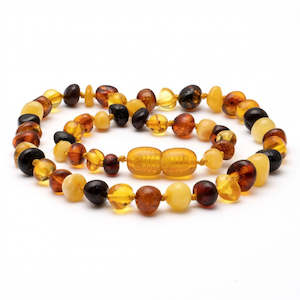 Amber Teething Necklace - Mixed 32cm