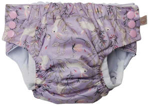 Gift: Lilac Bunnies - Reusable Swim Nappy - Nestling