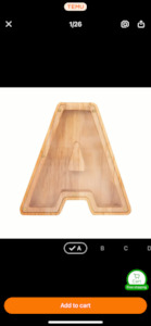 Wooden Alphabet Money Box