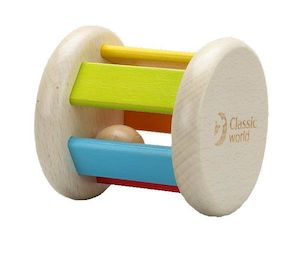 Classic World - Wooden Roller Rattle