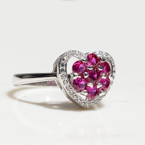 Products: Esme Ruby and Diamond Love Ring