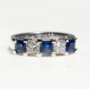 Products: Afina Sapphire and Diamond Ring