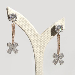 Danielle Drop Diamond Earrings