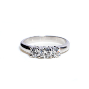 Lily Three Stone Diamond Ring