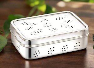 Rectangle Fridge Breathable Container | Stainless Steel