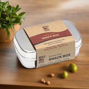 Internet only: Small Snack Box | Stainless Steel - 150ml