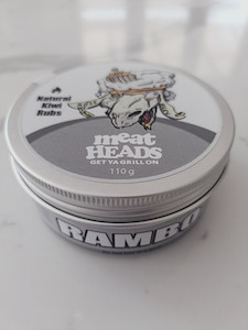 Rambo - 100g - reusable tin, great for lamb with a Mediterranean zang MeatHeads NZ