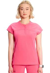 Infinity GNR8 Henley Scrub Top Power Pink S IN622APWWK