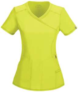 Infinity Mock Wrap Scrub Top Citrus XL 2625ACRPS