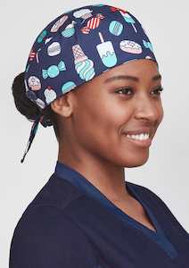 Biz Care Unisex Printed Scrub Cap Sugar Land CSC245USUG