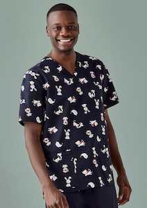 Biz Care Mens Best Friends Scrub Top CST147MS