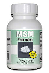 Health food: Pain Relief - 100% Natural MSM 60x1000mg Capsules x 2 bottles