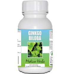 Health food: Ginkgo Biloba - Improves circulation to help reduce memory loss  100% Natural - 60x350mg tablets