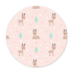 Printed Patch: Pastel Reindeers - Full Cover