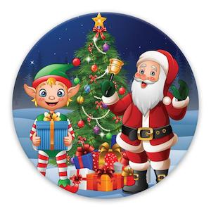 Freestyle Libre Patches: FREESTYLE LIBRE PATCH: ELF & SANTA - INNER CUT