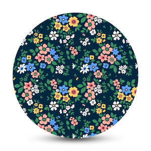 Printed Patch: Blue Floral - Full Cover