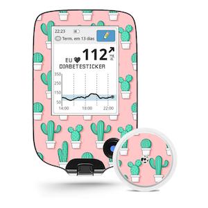 Freestyle Libre Reader & 1x Sensor Decal - Cactus