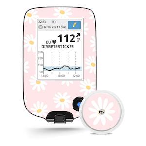 Freestyle Libre Reader & 1x Sensor Decal - Daisy