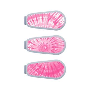 Dexcom G6 Transmitter Decals x3 - Tie Dye Pink