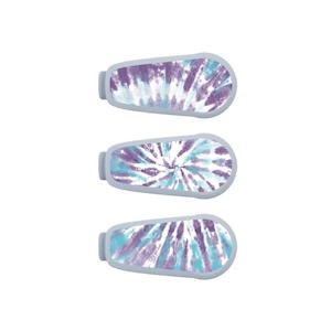 Dexcom G6 Transmitter Decals x3 - Tie Dye Purple/Blue