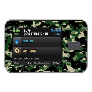 Tandem Tslim Pump Decals: Tandem t:slim Pump Decal - Camo Green