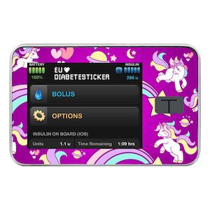 Tandem t:slim Pump Decal - Purple Unicorn