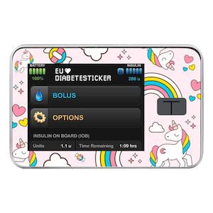 Tandem Tslim Pump Decals: Tandem t:slim Pump Decal - Pink Unicorn