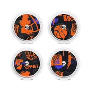 Freestyle Libre Sensor Decal x4 - Basketball