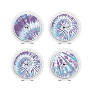 Freestyle Libre Sensor Decal x4 - Tie Dye Purple/Blue