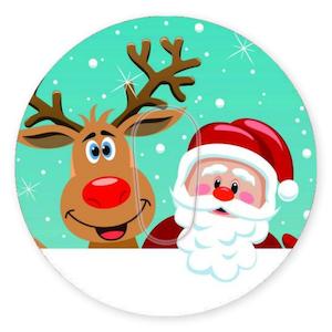 Dexcom G6 Patch: Santa and Rudolph - Inner Cut