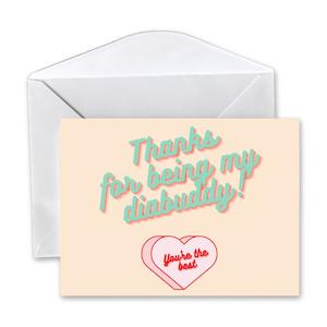 MedStyle: Greeting Card - Thank you Diabuddy