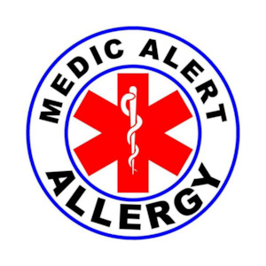 Medic Alert: Allergy Temporary Tattoo