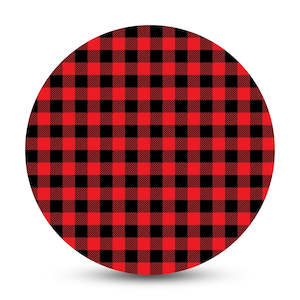 Printed Patch: Red Check - Full Cover