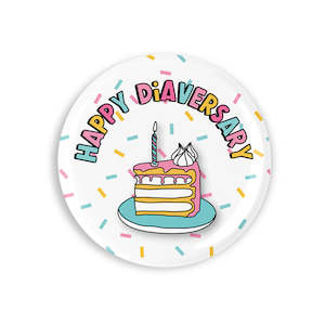 Badges: Happy Diaversary Button Badge