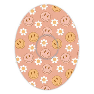 Dexcom G6 New Arrivals: Dexcom G7 Patch: Smilies/Daisies - Inner Cut