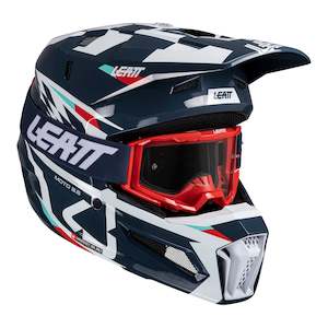 Off Road Helmets: Leatt 2025 3.5 Helmet Kit - Blue