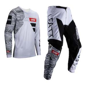 Off Road Pants: Leatt 2025 3.5 Ride Kit - White