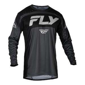 Off Road Jerseys: Fly Racing 2024 Lite Jersey - Charcoal  / Black