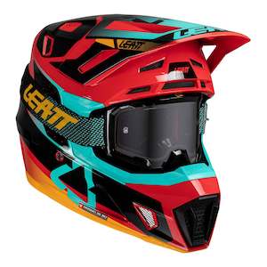 Off Road Helmets: Leatt 2025 7.5 Helmet Kit - Red