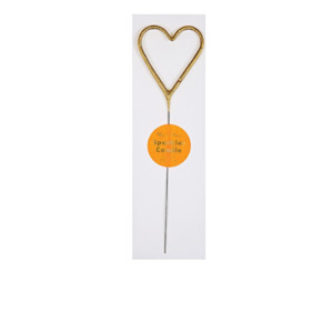 Gold Heart Sparkler