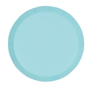 Pastel Blue Round Snack Plates