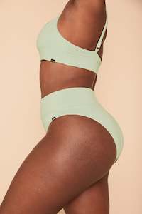 Taylor Organic Cotton High Cut Brief Sage