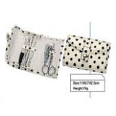 Manicure Set - White/Black Polka Dot