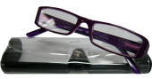 Reading Glasses Coloured In Case Purple+2.50