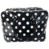 Weekend Bag - Black/White Polka Dot